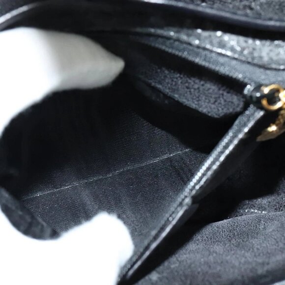 GUCCI GG Canvas Hand Bag 2way Black Gold 000 2058 0321 Auth 133588 - Picture 11 of 16